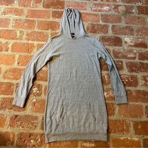 Monrow XS gray hooded dress